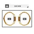 Miniatyrbilde 3 av 5: Digital Display Elektronisk Klokke Gold and White