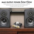Miniatyrbillede 3 af 3: Bluetooth 5.0 Stereo Audio Amplifier Receiver 2 Channel Class D Mini Hi-fi Amp
