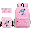 Miniatyrbild 1 av 4: Lilo Stitch Ryggsäck Set Skoväska Barn För Pojke Flicka Gift Z