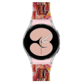 Miniatyrbillede 2 af 5: Til Samsung Galaxy Watch 5 40 mm / 44 mm / Watch 5 Pro 45 mm Resin urbånd i rustfrit stål med spændearmbånd Red