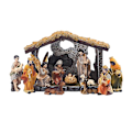 Pikkukuva 1 / 4: Christmas Manger Group Scene Ornament Resin käsityöt