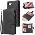 Til iPhone 16e Wallet Case CASEME 013 Series PU Læder Telefon Cover Stativ Black Black