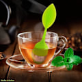 Miniatyrbillede 5 af 5: Original te-infuser med tekugleunderkop 100 % fødevaregodkendt silikone-infuser & te-infuser-si i rustfrit stål - grøn (sæt med 2)