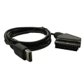 Miniatyrbillede 1 af 5: 1,8M/6Ft Scart-kabel til Dreamcast DC til DC-kabel ledning Scart-kabel til Dreamcast DC128 Host black