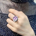 Miniatyrbillede 5 af 5: 2 stk L04 Urskive Quartz Analog Watch Creative Steel Cool Elastisk Quartz Finger Ring Watch Til Mænd / Red