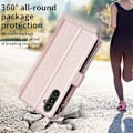 Miniatyrbild 5 av 5: För Samsung A34 5G Enfärgad blixtlåsväska Case Bf19 Style Rose Gold (guld) Pink gold Style E Samsung Galaxy A34 5G