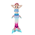 Miniatyrbillede 2 af 5: 3-delt sæt piger havfrue hale bikini badetøj sæt STYLE 8 STYLE 8 110cm
