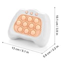 Miniatyrbild 4 av 5: Pop Push It-spelkontroll Bubble Sensory Fidget Toy Electronic Whack Console White