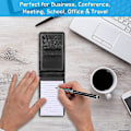 Miniatyrbild 2 av 5: 11 st Mini Pocket Notepad Holder Pu Läder Business Notebook Inkluderar 2 st Metallpenna 8 st Refil