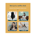 Miniatyrbillede 2 af 5: Selfie Stick-grad fotoholder Forlænget stativ Live-udsendelse Foldbart ministativ kan udvides M