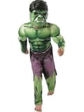 Deluxe Incredible Hulk Alder 3-8 Udklædning T S
