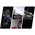 Miniatyrbillede 5 af 5: Mini 12v Bil Digital Voltmeter Gauge, 3 i 1 Universal Elektronisk Motorcykel Elektronisk Ur Termometer Voltmeter Ur Display Red