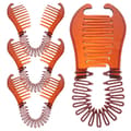 4 st Interlocking Banana Combs Hair Clips Braid Tool Bendable Hair Extensions for Women