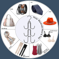 Miniatyrbild 3 av 5: Handbag Organer,bag Organizer,halshängare Space Savers,slipshängare för garderob,metallbältesförvaringsorganisatör,bh-hängare,peruk och slipshängare