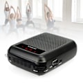 Miniatyrbilde 2 av 5: Retekess Pr16r Stemmeforsterker Multifunksjonell Digital Skjerm Abs Bærbar Mini 12w Mikrofon Megafon Høyttaler For Lærer Black
