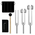 Miniatyrbild 1 av 5: Set-128 Hz, 256 Hz, 512 Hz Stämgafflar perfekta för läkning