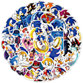 Pikkukuva 2 / 4: 50 kappaletta Sonic Stickers / Stickers xixl 2-Pack
