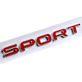 Pikkukuva 1 / 5: 3D-ABS-logon Range Rover -kirjaimet -emblemitarra auton etumaskiin Range Rover Sport Evoque L322 L320 L406 P38 -tarvikkeet Sport Red Silver