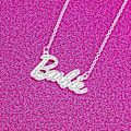 Pikkukuva 2 / 6: Barbie Crystal Script Logo kaulakoru xixl Silver