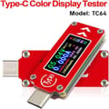 Miniatyrbilde 2 av 4: Type-C Farge LCD USB Voltmeter Amperemeter Spenningsmåler Strøm Mult