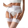 Miniatyrbild 1 av 5: Dam Garterbälte Plus Size Spets Garter och 6 Metallklämmor Justerbara Underkläder Garter Hängslen Underkläder Midje Garter Set White 4XL