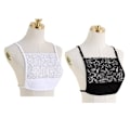 Miniatyrbild 5 av 5: Kvinnors cover Camisole Andas Osynligt Mock Camisole BH Enfärgad överlägg Modesty Panel Väst Black