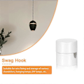 Miniatyrbillede 5 af 5: 3-pak Loftkroge til Loftophængte Lamper, Pendellampe Krog til Loftlampe, Loftkroge White