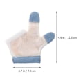 Miniatyrbillede 2 af 5: 2 par baby tommelfinger-sutte stop handsker, stop tommelfinger-sutte fingerbeskyttelse, spædbarns tandfrembrud luffe handske, WHBYV