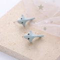 Miniatyrbillede 2 af 2: 3 par/ 2 par/ 1 par søde dyrebid øreringe 3d lerdyrs ornamentøreringe Dinosaurørering#hgkj14 Shark 2 pairs