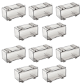Miniatyrbilde 1 av 5: 10 stk klar akryl utstillingsmontering for bilform, hjul bilmodell utstillingsmontering Skala hjulutstilling Ca Transparent Gray