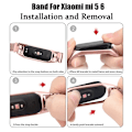 Miniatyrbillede 7 af 7: Milanese Loop Rem for Xiaomi Mi Band 7 6 5 4 3 Rustfrit Stål Magnetisk Armbånd Metal Armbånd til Xiaomi mi band 4 3 Remme 6 re 6 red Mi band 4 3