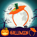 Miniatyrbilde 2 av 7: Halloween Gresskar Hodebånd Halloween Kostyme Gresskar Hodeplagg Pumpkin Orange