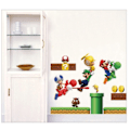 Miniatyrbillede 3 af 6: 2 Pak Nintendo New Super Mario Bros Byg en Scene Peel og Stick Vægmærke Soveværelse Dekoration Dekal Super Mario Sticker
