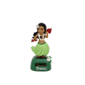 Miniatyrbillede 1 af 5: 1 Pakke Solar Powered Hula Girl Bobble Rystende Hoved Dukke Bil Dashboard Dans Light green Fan