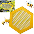 Miniatyrbillede 1 af 5: 3D-printet flydende bi-ø, bi-vandingsanordning, printet flydende bi-ø, bi-vandingsanordning og sommerfugle-vandstationer, praktiske bi-vandkopper til haven Yellow