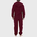 Miniatyrbild 3 av 4: Mäns One-Piece Flanell Pyjamas Fuzzy Fleece Flanell Onesies Sovkläder Lätt Plus Storlek Varm Vinter Jumpsuit Pjs11 Grey XL