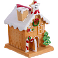 Miniatyrbillede 8 af 9: VOSAREA Lysende LED Peberkagehus Julekage Ornamenter Dekorationer Dekorative Bordplade Julehjemmeindretning til Juleferie