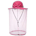 Miniatyrbillede 1 af 4: Hovednet Hat Biavl Biavler Bi Slør Hat Jagt Netting Mesh Hood Cap Bi Keeper Rose red