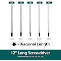 Miniatyrbillede 2 af 5: Ekstra Langt Torx Skruetrækkersæt, 5 stk. 30 cm Magnetisk Torx Skruetrækkersæt, T15 - T30 (t15,t20,t25,t27,t30) Magnetisk Torx Skruetrækker Stjerne Skruetrækkersæt