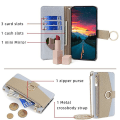 Miniatyrbild 4 av 5: För OnePlus Nord CE 3 Lite 5G/Nord N30 5G Case PU Läder Blixtlås Fickställ Cover Blue Style D OnePlus Nord CE 3 Lite