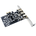 Miniatyrbillede 4 af 5: PCI-E til 1394 FireWire Kort, PCI-Ex1 til IEEE 1394 3-Port FireWire Kort, Understøtter 1440X1080 Opløsning