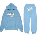 Miniatyrbilde 2 av 5: Corteiz Herre Y2k Joggedress, 2-delt Lett Høst Treningsdress_x67 Blue XL