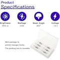 Miniatyrbild 2 av 5: 12-pack G4 20w 12v 2800k 2-stifts halogenlampa för huva, kök, vardagsrum, sovrum