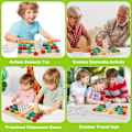 Miniatyrbild 6 av 6: Skjutpussel för barn 3-7 år, förskolelogikspel, hjärngymnastik, pojkar, flickor, 2 spelare, pedagogiska träleksaker, reseleksaker, presenter two player