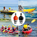 Miniatyrbild 2 av 3: Luftventilsadapter, uppblåsbar båt Sup-pumpadapter med munstycke, multifunktions Sup-pumpadapter kompressor luftventilskonverter för stand up paddle boa