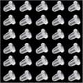 200 läpinäkyvää silikonista korvatulppaa (4x4mm)