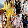 Miniatyrbilde 4 av 5: Vintervarm snødrakt for kvinner, friluftsbukser, skikostyme, vanntett jumpsuit White S