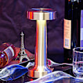 Miniatyrbilde 2 av 2: Retro Bar Skrivebordslampe Bærbar Led Skrivebordslampe Hotell Utendørs Nattbord Øyevern Med Touch Sensor Sliver