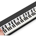 Miniatyrbillede 1 af 5: 61 Keys Silikone Piano Keyboard Sticker, Aftagelige Piano Stickers til Keyboards Colour 88
