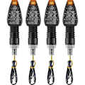 Miniatyrbillede 1 af 5: 4 stk. Motorcykelblinklys Flydende Blinklys 14 LED 12V Motorcykel LED Blinklys Blinke
